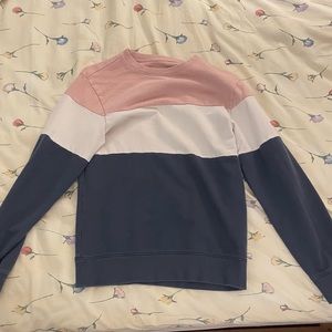 Original use, pink blue and white Sweatshirt men’s XS
